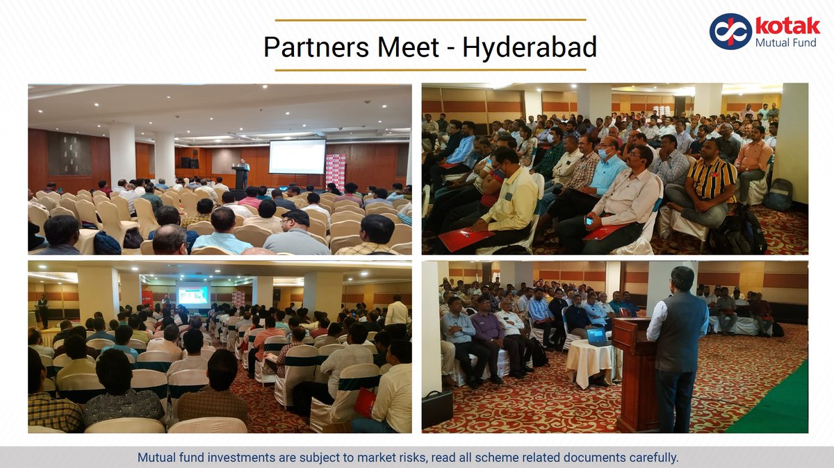KotakMF's tweet image. An insightful session by Mr. Nilesh Shah on the current market scenario and investment opportunities with our partners NJ Wealth in Hyderabad.

#PartnerEvent #MarketOutlook