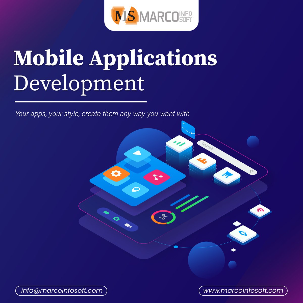 MarcoInfosoft's tweet image. Your apps your style, create them any way you want with - Marco Infosoft 📱
.
.
#marcoinfosoft #appdevelopment #mobileappdevelopment