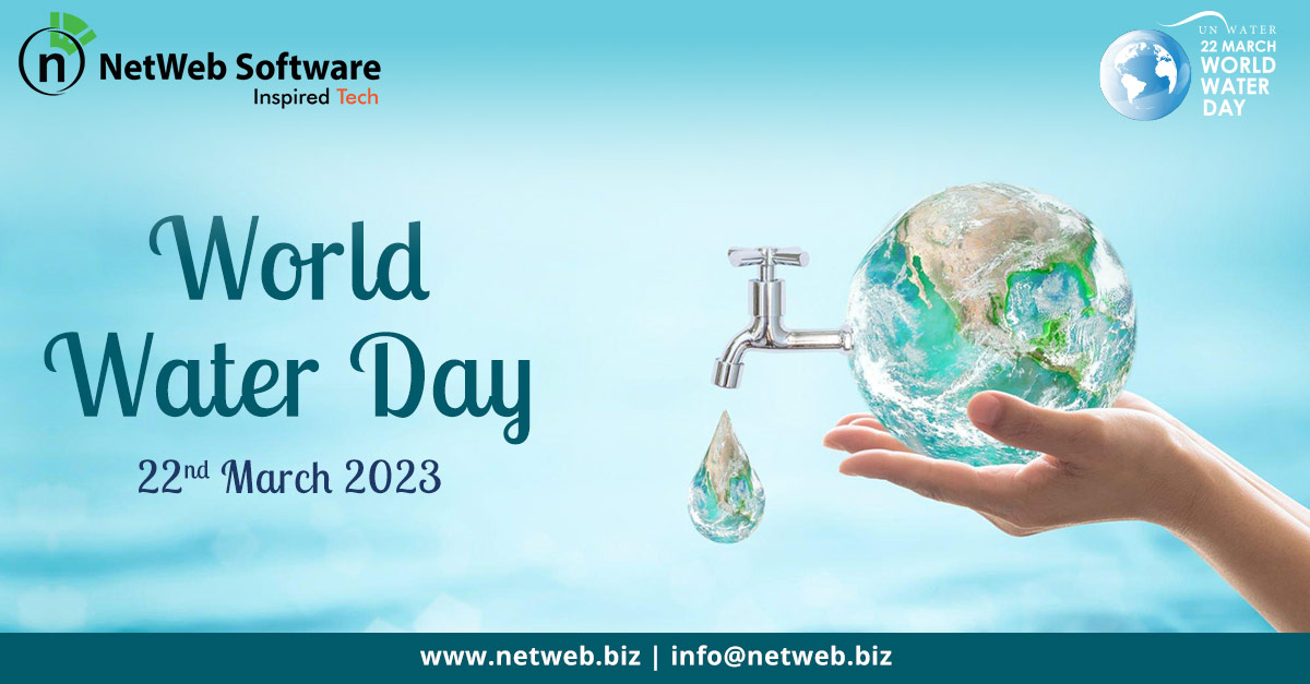 netwebsoftware's tweet photo. Happy Water Day!
The water and sanitation crisis is accelerating by the day. Let us commit to make a difference by changing the way we use, consume & manage water in our lives. Save Water, Save our Planet.
#WorldWaterDay #2023 #InspiredTech #SaveWater #NetWebCares #NetWeb https://t.co/62WUq1jjwV