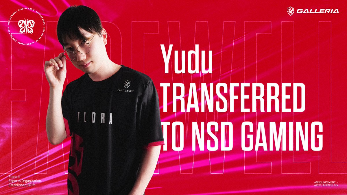 【 Thank you, Yudu 】

この度APEX部門の <a href="/Yudukuuuun/">Yudu🍊</a> がNSD GAMING様 @NSDGAMING_45 へ移籍することとなりました。

トップレベルのM&amp;K選手でありいつもチームを支えてくれました。
これからのご活躍をチーム一同お祈りしています。