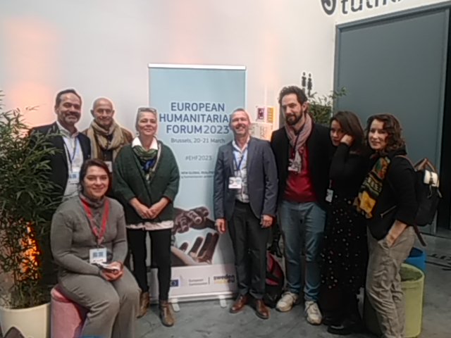 Yesterday, during the #EHF2023 meeting of main Europaen Humanitarian thinktanks. After Plaisians, Brussels & soon Madrid. Inventing the future of Aid. @hpg_odi @cha_germany @GroupeURD @InstitutoIECAH @eu_echo @JanezLenarcic @FCDOHumRsch @GermanyDiplo @AECID_es @FranceONUGeneve