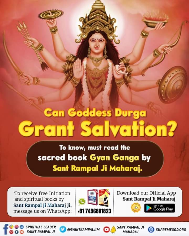 I_M_Reddy_'s tweet photo. #TrueKnowledge_On_Navratri
the way of Worship followed during Durga Puja in accordance to Bhagwad Gita and Vedas?
To know, must read the sacred book Gyan Ganga by Sant Rampal Ji Maharaj https://t.co/DGiNAWG9bR