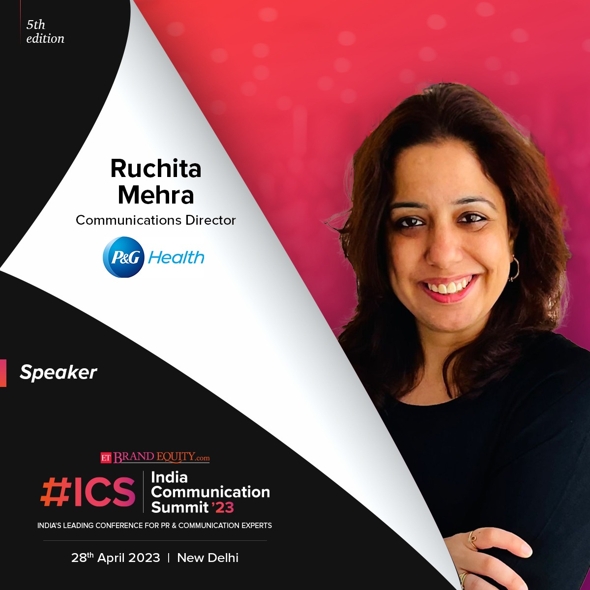 ETBrandEquity's tweet photo. #SpeakerAnnouncement
Welcoming on-board Ruchita Mehra, Communications Director for @ProcterGamble  Personal Healthcare in Asia Pacific, India, Middle East, and Africa, as an esteemed speaker at #ICS2023.

Link: https://t.co/ki3L3wPHa9

#ETICS #Communciation #PR #IPO #Summit https://t.co/gdQSOhtaee