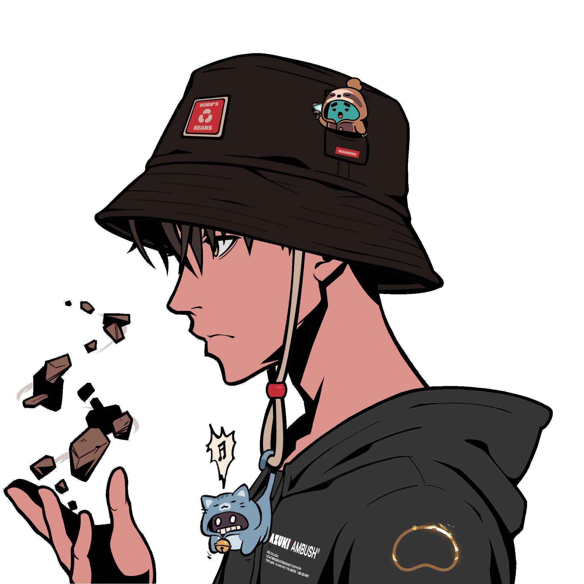 CallMeWhatYaLike ⛩ on X: "Gm!☀️ Stoked on finally being able to order my  @BobuBeanFarmer bucket hat! It even comes with a pocket for our favorite  beanz to come along. The @Azuki team