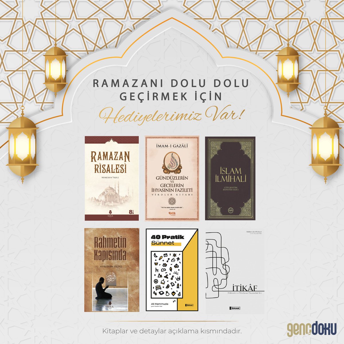 📌Ramazan’ı DOLU DOLU Geçirmek İçin HEDİYELERİMİZ VAR!

Katılım Şartları:

📌<a href="/gencdokudergi/">Genç Doku</a> ve <a href="/tahlilyayinlari/">Tahlil Yayınları</a> hesaplarını takip etmek.
📌Bu gönderiyi beğenip retweet yapmak.

Çekiliş Bitiş Tarihi ve Saati: 24 Mart 12:00
