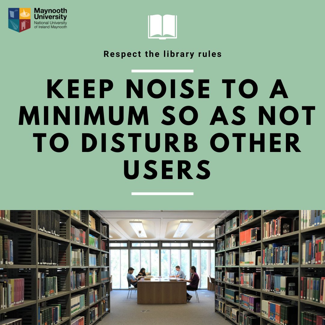 library_MU's tweet image. Please respect the library rules and keep noise to a minimum so you are not disturbing other users #quietlibrary
