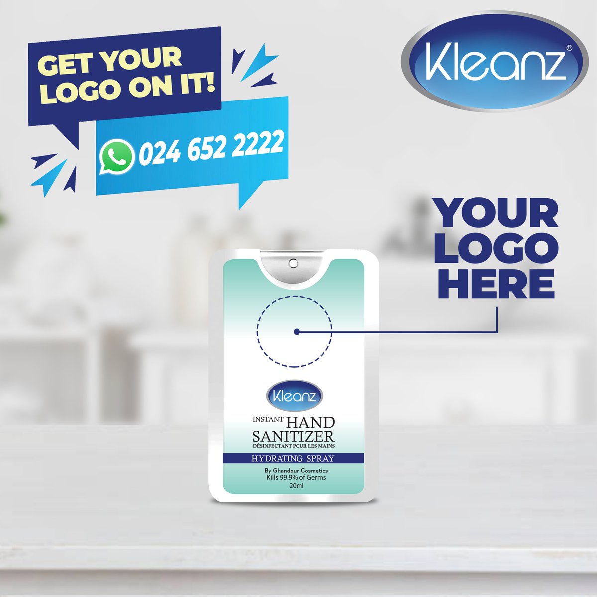 GhandourGhana's tweet photo. Stay clean with Kleanz! Get your logo on it! WhatsApp 0246522222
#kleanzhandsanitizer #handsanitizer #kleanz #StaycleanwithKleanz #thegcbrand #ghandourcosmeticsltd https://t.co/NBtF4odCom