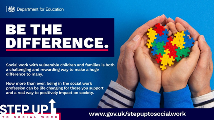 thurrockcouncil's tweet photo. Been thinking about a career change? Ever considered becoming a social worker? 

Applications for the government funded #StepUpToSocialWork programme are open - Home | Step Up to Social Work (https://t.co/iODP4MLpzZ) https://t.co/27NAX7xL7i