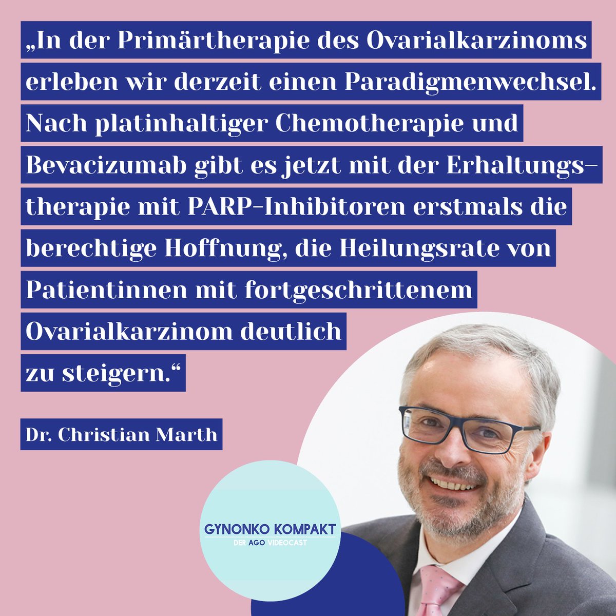 Die neue Episode des AGO Videocasts GYNONKO KOMPAKT ist online! Diesmal zum Thema „Primärtherapie des Ovarialkarzinoms“ mit Dr. Christian Marth.

Jetzt ansehen: ago-austria.at/gynonko-kompak…
 
#gynonc #gynaeconology #oncology #gyneoncologist #gynecancers #agoaustria
