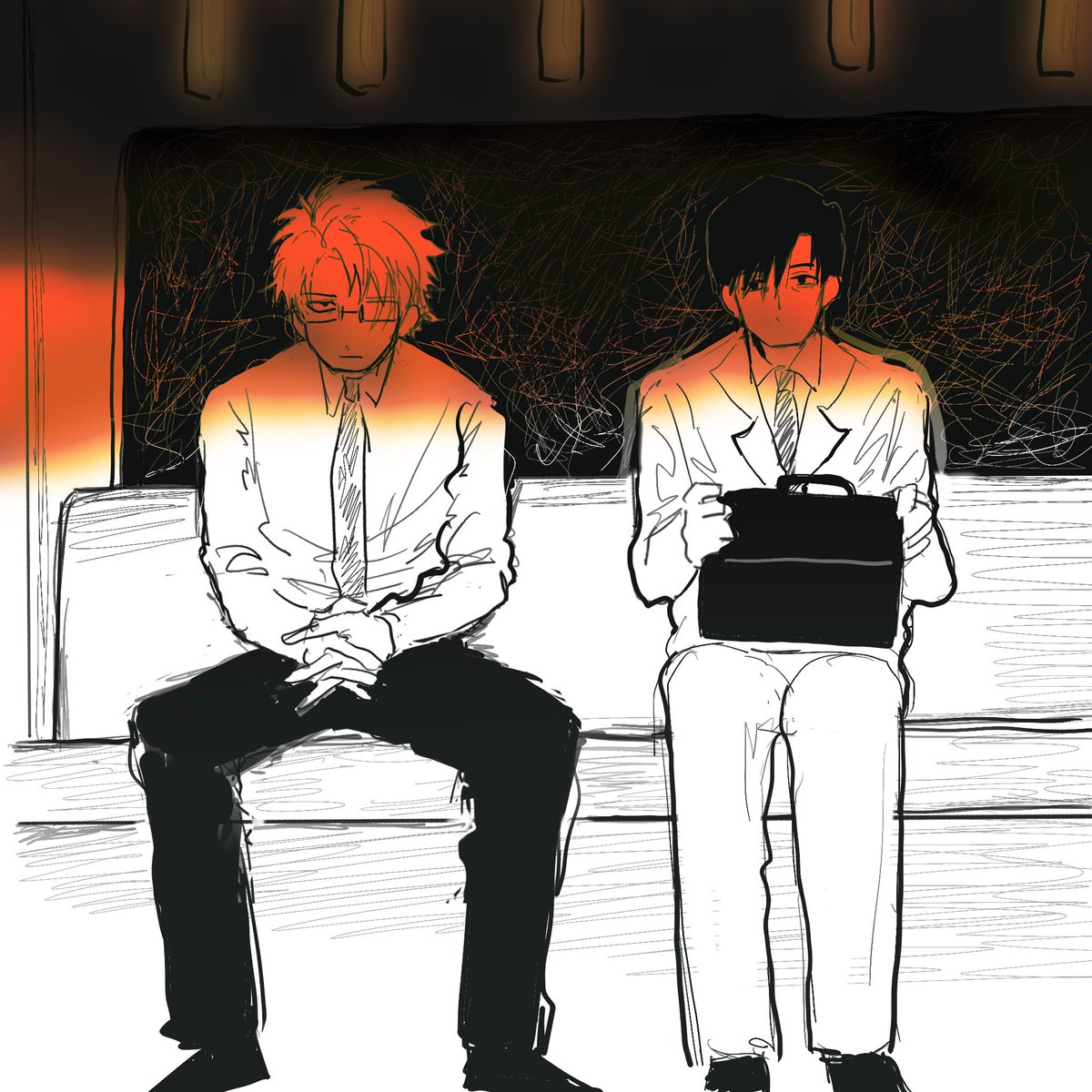 下班坐车回家捏 #メガ片