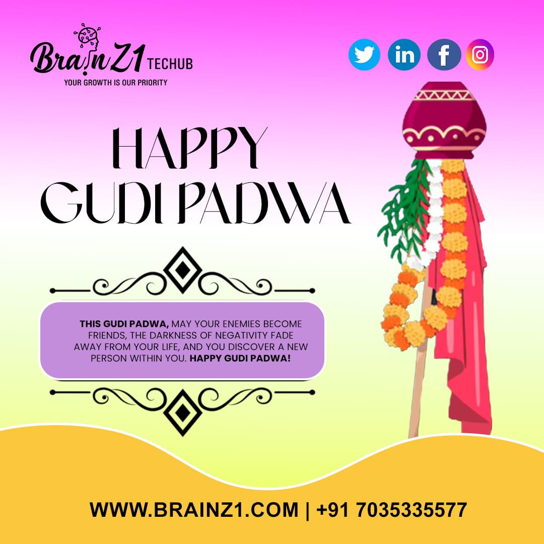 Brainz111's tweet photo. Happy Gudi padwa.fortunate is the one who has learned to admire,but not to envy . Good wishes for a joyous Gudi padwa and a happy new year with a plenty of peace and prosperity #gudipadwa #newyear #happinness #marthi #jayshreeram #marticulture #navratrispecial #maharashtra https://t.co/RwnJuDFyg8
