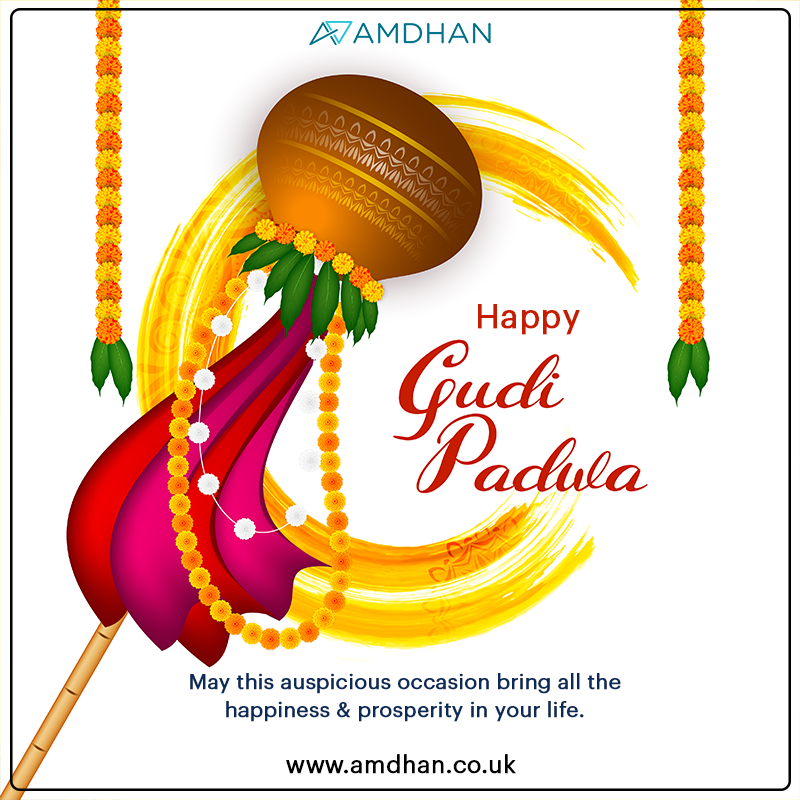 AmdhanLTDUK's tweet photo. May this auspicious occasion of Gudi Padwa, bring all the happiness & prosperity in your life.
AmDhan wishes Happy #GudiPadwa, #Ugadi & #ChetiChand to you all!
#GudiPadwa2023 #HappyGudiPadwa #IndianFestival #GudiPadwaCelebrations #AmDhan #sap #sapindia #sappartners #newyear https://t.co/J6VVZzHK0p