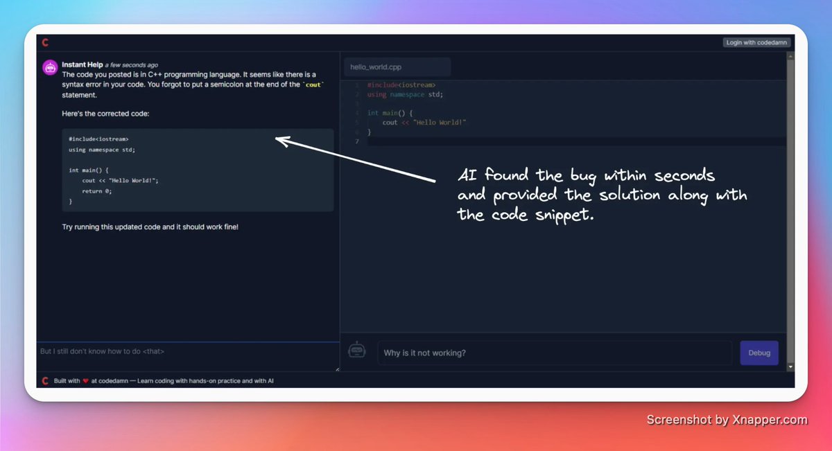 Stop wasting time manually debugging your code when AI can do it. Debug ...