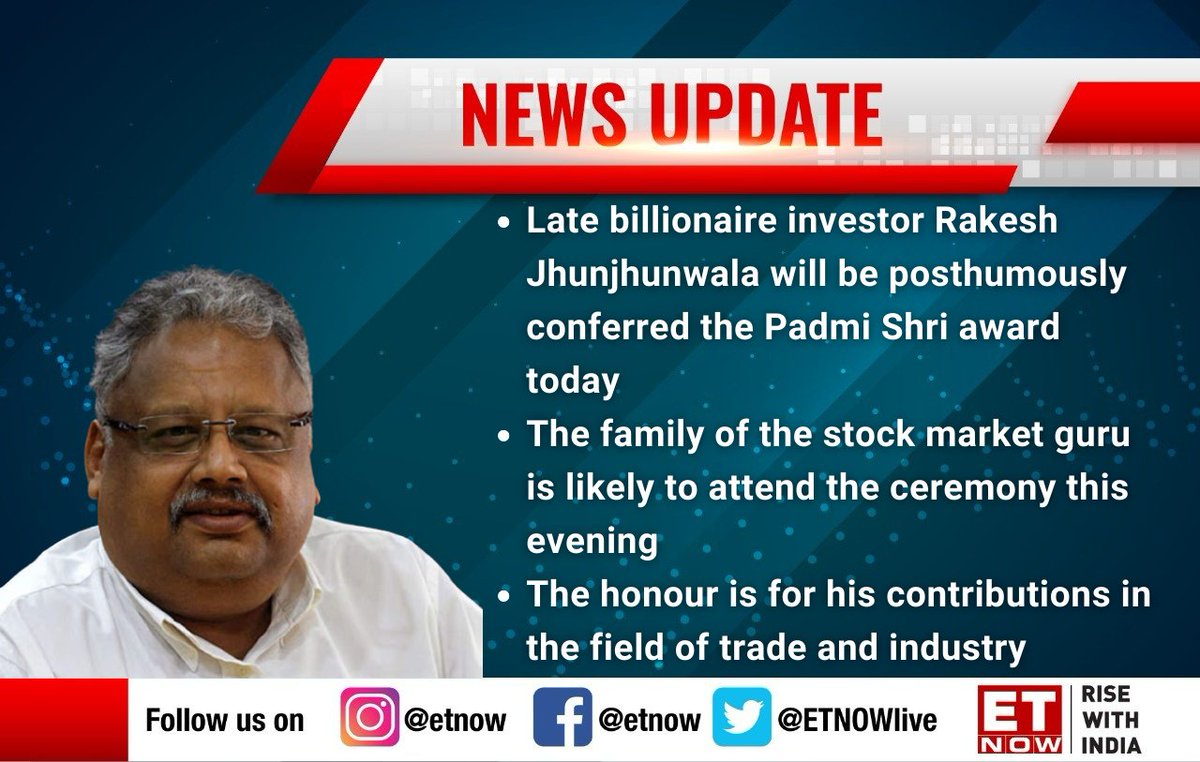 ET NOW on Twitter "News Alert Late stock market guru Rakesh