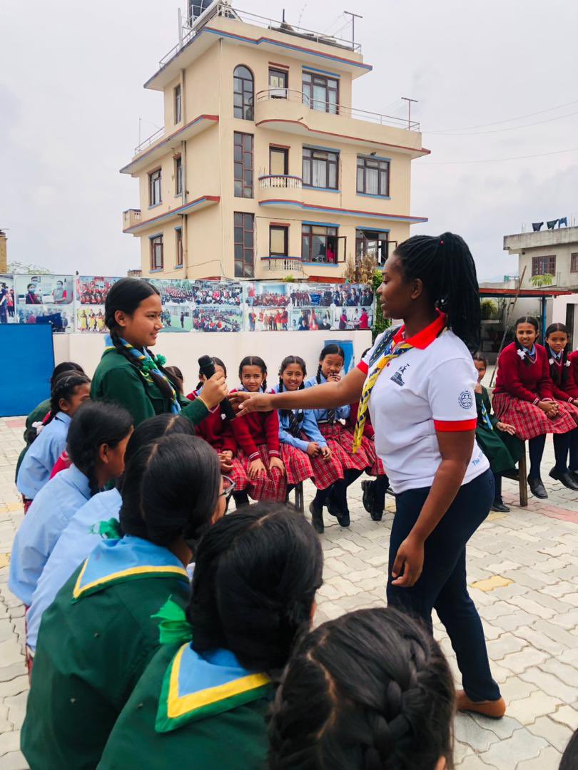 We recently conducted recruitment for 93 students at Fulbright School in Bhaktapur. We taught them the basics of guiding and scouting, shared our own experiences, and highlighted the benefits and opportunities that come with joining the movement.#yessgirlsmovement #wagggs #norec