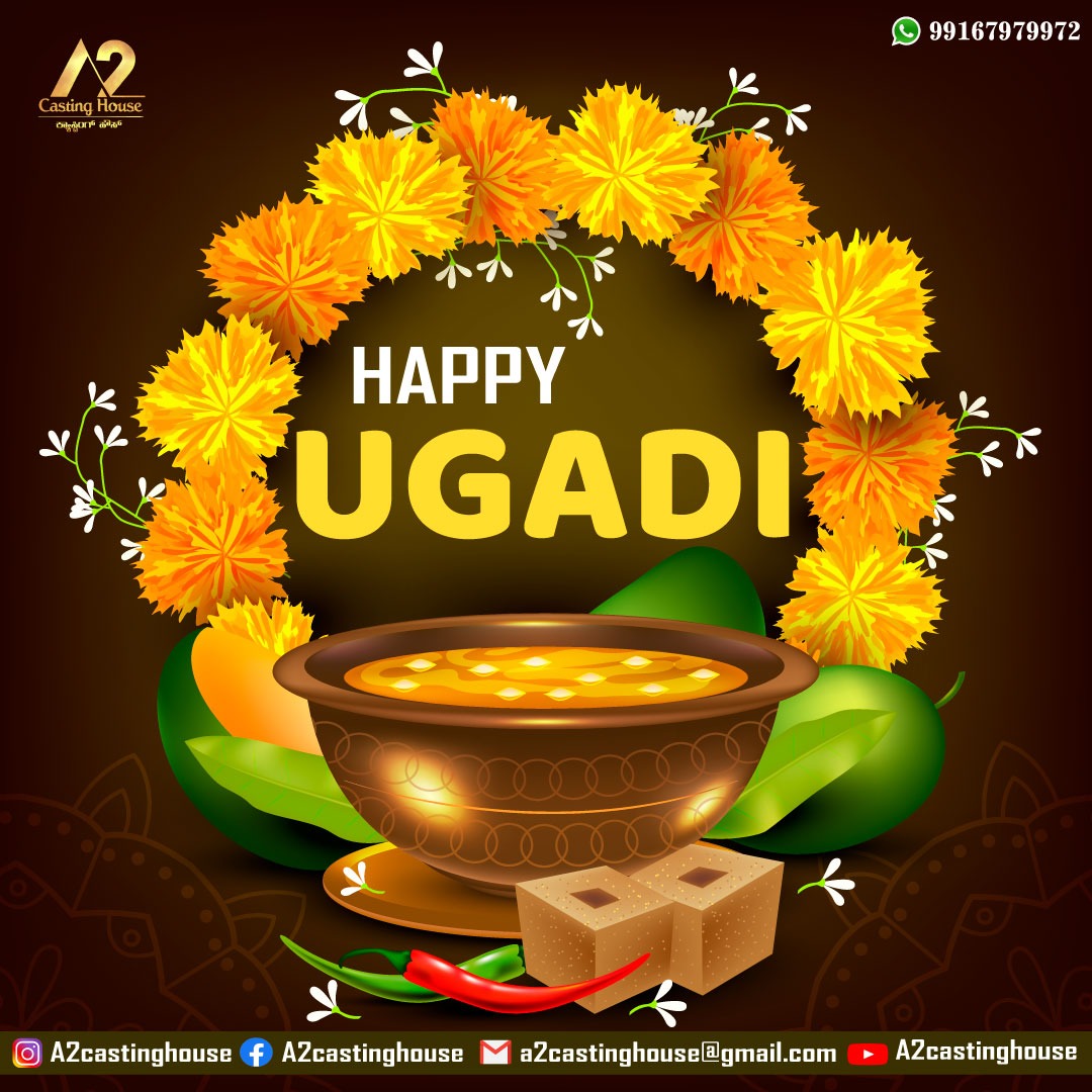 a2castinghouse's tweet photo. Happy Ugadi to You &amp; Your family this year will bring more happy and successful in your life. #Ugadi2023 #indianfestival #newyear https://t.co/y9MdiqcfoX