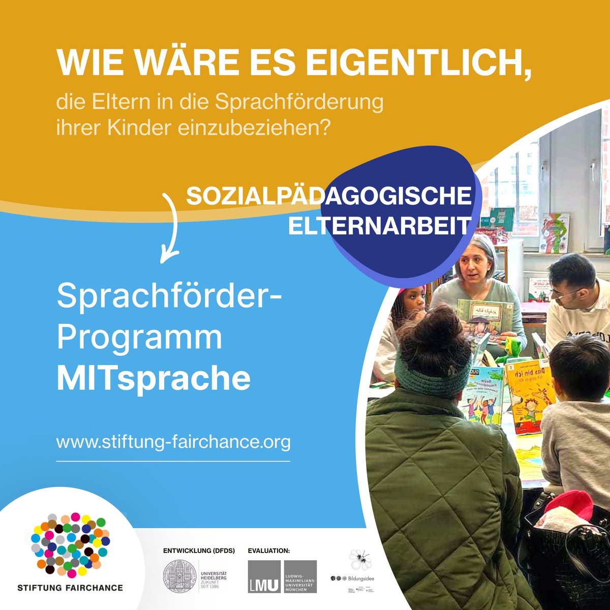 📚Einblick: Gemeinsam mit Eltern & Kindern im MITsprache-Programm in einer Hamburger Bücherhalle. 
👪Eltern sind entscheidend für die sprachliche Entwicklung ihrer Kinder. 
🚀Empfehlt MITsprache!
#Sprachförderung #Elternarbeit #Familienarbeit #MITsprache #Sprachförderprogramm