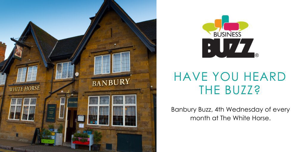 Please retweet! This morning we’re meeting in #Banbury 🙌🏻 Join your host @NoFluffComms for informal friendly business chat at the @WhiteHorseBC 10-12 noon. Book business-buzz.org/Oxfordshire #oxtweets