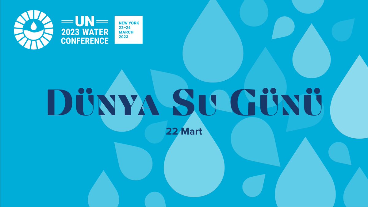 🌍💧 Bu yılki #DünyaSuGünü, su ve sanitasyon krizini çözmek için değişimi hızlandırmaya çağırıyor. 

#SKA6’nın temsil ettiği herkesin temiz su ve sanitasyona erişimini sağlamak için #SuEylemi BM 2023 Su Konferansı'na konu olacak.

bit.ly/2F3iWsn

#WorldWaterDay2023 #SDG6