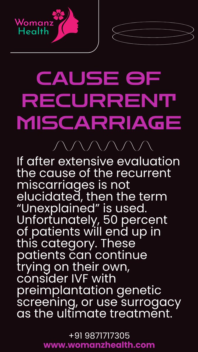 Here is one of the common cause of #RecurrentMiscarriage