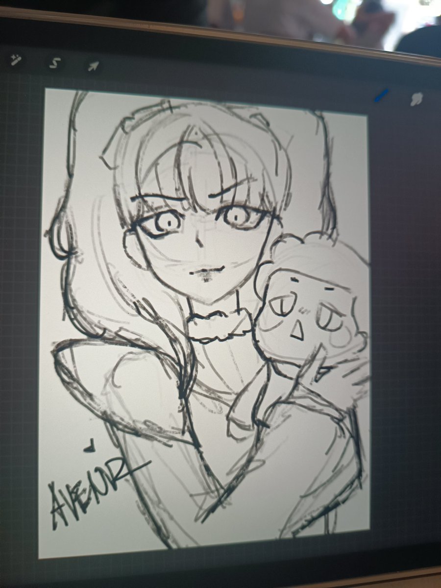 Avenir_'s tweet photo. Been a while since I posted here or made any personal art, been busy with thesis lately so have a sketch of one of our characters in our thesis, Cloudia! 

#sketch #animesketch #procreate #artontwitter #animeart #oc #originalcharacter #digitalart https://t.co/me2YiBtEEW