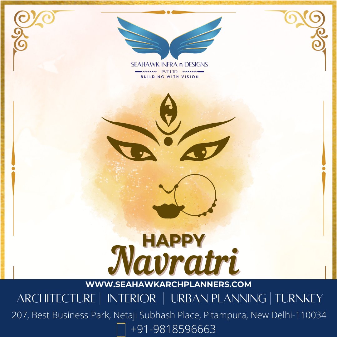 AndSeahawk's tweet image. May the joyous occasion of Chaitra Navratri help you to overcome all the obstacles and negative influences in your life. Happy Chaitra Navratri, everyone.
bit.ly/3FQn7sk
#ArchitecturefirminDelhi #SeahawkInfraNDesigns #Interiors #constructionfirm #interiordesignercompany