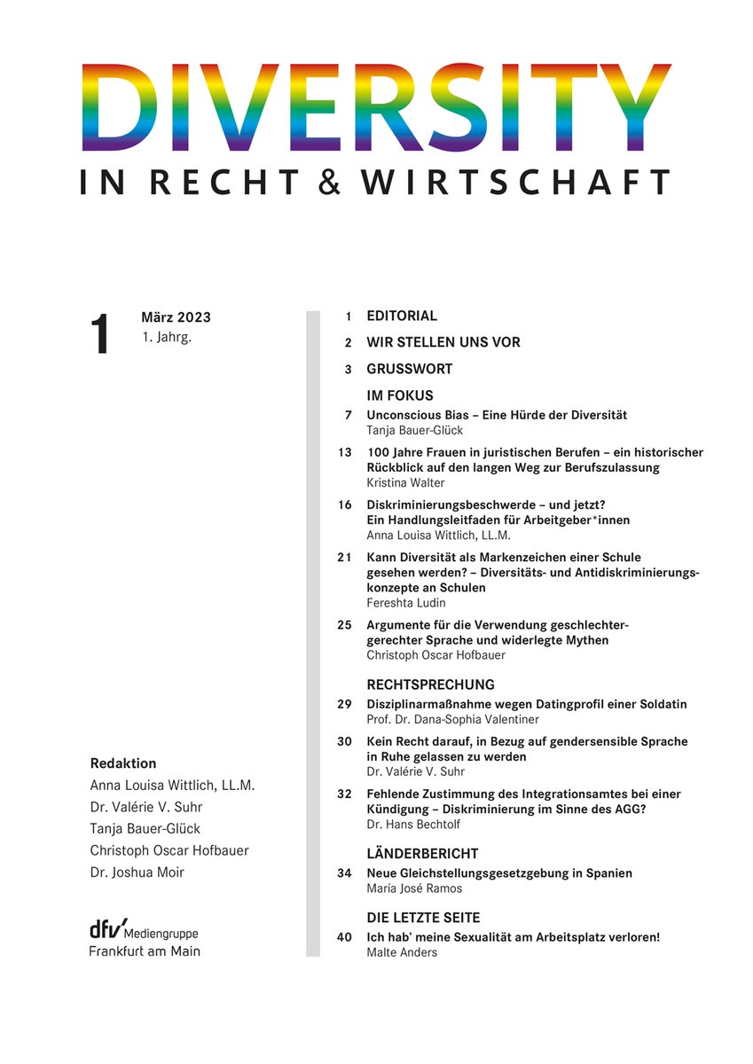 ruw.de/abo/abos/divruw
Der neueste Titel auf dem juristischen Parkett: Und n extremst Spannender!