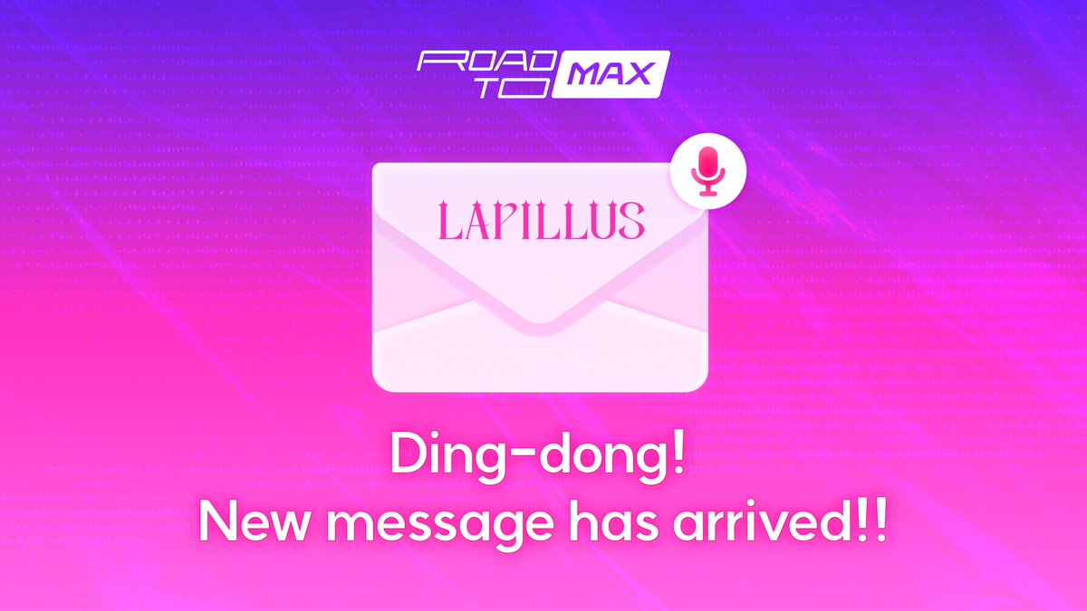 mnetplus's tweet photo. [#ROAD_TO_MCD] @offclLapillus 

A voice message has arrived from ROAD TO MCD 6th GEN winning artist, #Lapillus! 

Enjoy tomorrow's special stage at 18:00! 

Leave a response to them in the comments on the community! 
👉 https://t.co/O4FgWRur9o

#MnetPlus #엠넷플러스 #라필루스 https://t.co/yk3RTxWYfQ