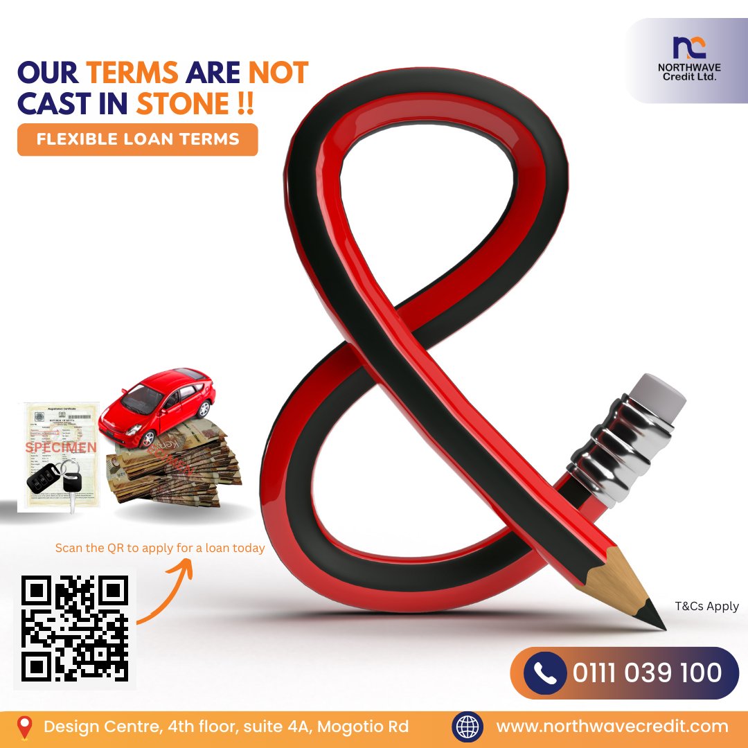 NorthwaveLtd's tweet image. As a leading credit lender in Kenya, we take pride in providing our clients with solutions that are tailored to their specific situations and needs.

📲 Call: 0111 039 100 
APPLY NOW northwavecredit.com/apply-ad.php

#QuickLoans #CustomizedFinancing #assetfinance #logbook #LogBookLoans