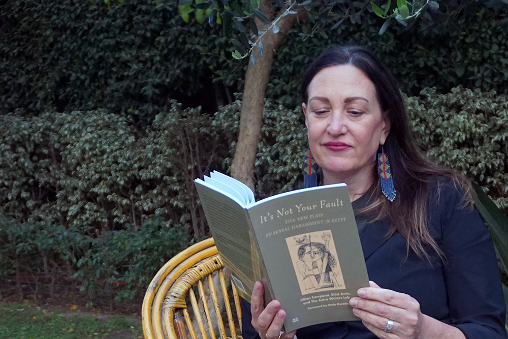 AUCPress's tweet image. Jillian Campana, professor of theater at @AUC is co-author—with Dina Amin &amp;amp; The Cairo Writers Lab— of "It's Not Your Fault: Five New Plays on Sexual Harassment in Egypt" @AUCPress, 2023
#AUCDriven #aucpress #aucfaculty #aucstudents #auctheater #MeToo #sexualharassment #prevention