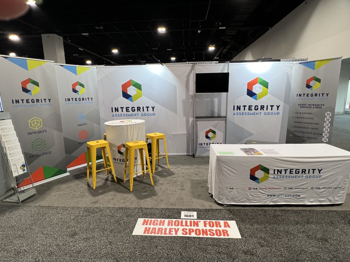 IntegrityAGrp's tweet photo. Integrity Assessment Group has represented HUGE at the 2023 AMPP Conference in Denver, Colorado. Tomorrow is your last chance to win the Harley Davidson motorcycle, and the IAG Artic Cooler! Booth 1601

#IAG #integrityassessmentgroup #AMPP #conference #Denver #turnkeysolutions https://t.co/ECuHBsGMju