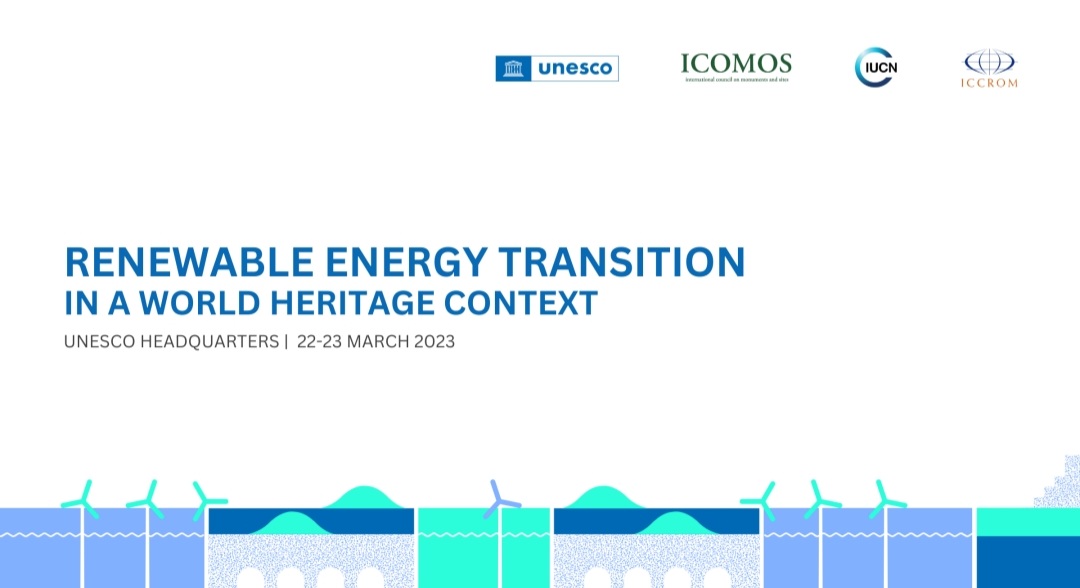 Today we are @UNESCO for a 2-day workshop on #ImpactAssessment & #WindEnergy together with colleagues from the World Heritage Centre @IUCN and @ICOMOS - the workshop will launch a new Guidance on #WorldHeritage & Wind Energy