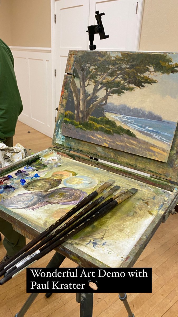 juliaOReilly1's tweet photo. We enjoyed every minute of it! Thanks Paul! The painting is Sold! π#alamodanvilleartistssociety #paulkratter #art #artistdemo https://t.co/QSjWhCunsS