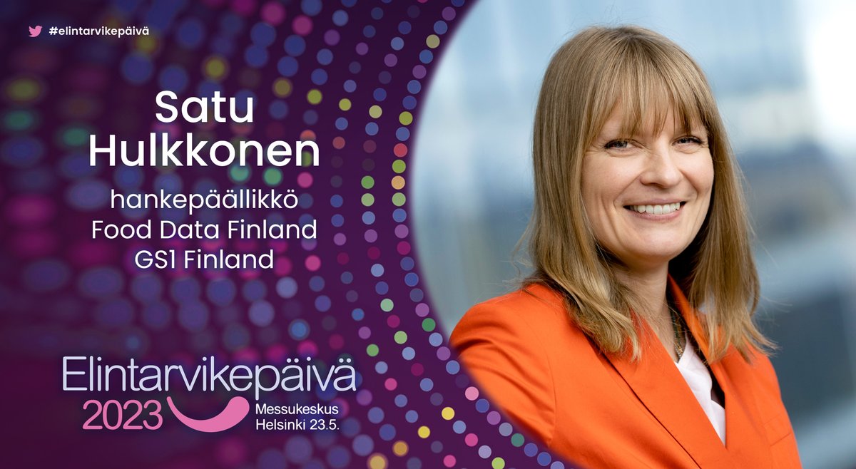 ETL_fi's tweet image. Food Data Finland kehittää yhdessä ruokaketjun toimijoiden kanssa käytännön ratkaisuja ja yhteistä kieltä Suomen #ruokaketju’n datan hyödyntämiseen pelloilta pöytiin. #Elintarvikepäivän #Dataa ja #tekoälyä -rinnakkaisohjelmassa hankepäällikkö Satu Hulkkonen ja…
