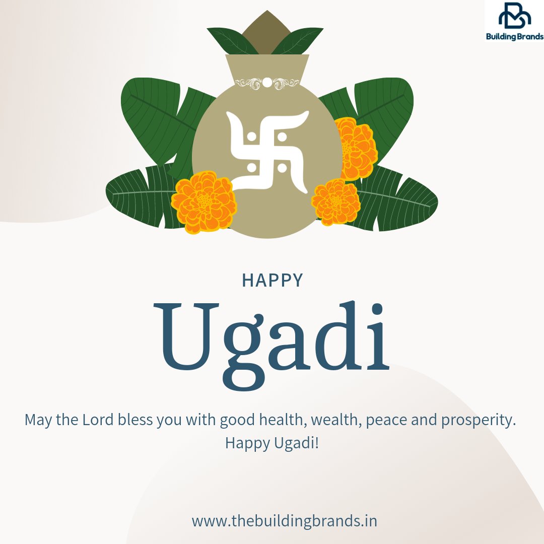 Wishing you all a very happy Gudi Padwa and Ugadi! May this auspicious occasion bring you joy, prosperity, and new beginnings. Let's celebrate this festive season with renewed hope and positivity. 

#GudiPadwa #ugadi #Festival #buildingbrands #festivalvibes #Ugadi2023