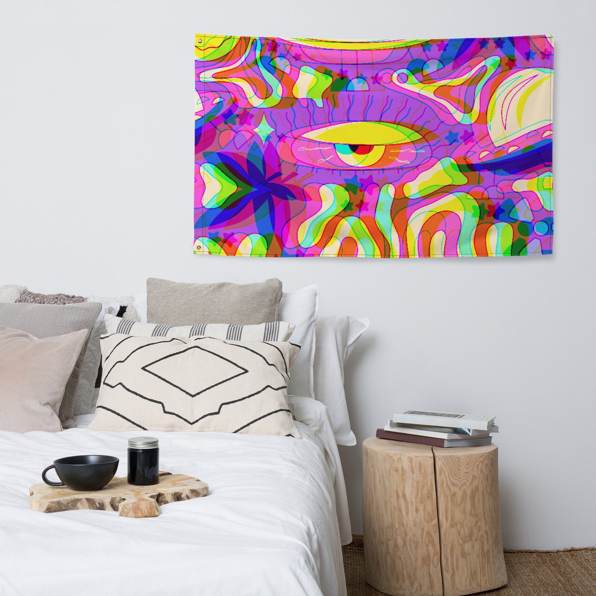 Introducing the Tripster Tapestry👽 Available now. 
etsy.me/4082a3B
#trippyart #trippy #psychedelics #psychedelicart #psychedelic #trippytapestry #tapestry #tapestryart #tapestries