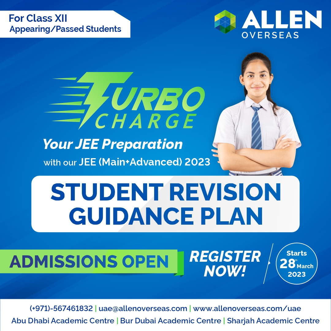 ALLENOverseas's tweet image. Hello! JEE Aspirants😀

👉Enrol in our JEE(Main+Advanced) 2023 Student Revision Guidance Plan (SRGP) course.

 🎯 Click here to register: bit.ly/3Zcmr6x

🏁 Fast-track your way to the top with our top-notch faculty and cutting-edge academic centres. 

#jee2023 #ALLEN