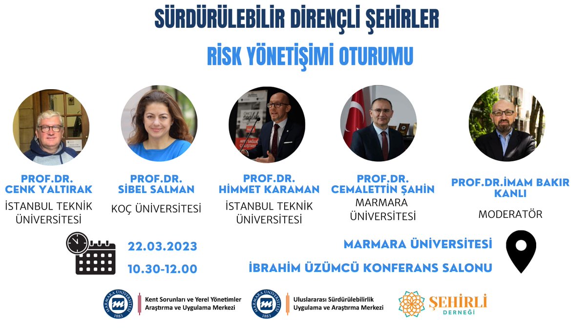 Akademiden ve sivil toplum örgütlerinden konusunda uzman ve çok kıymetli isimlerin yer alacağı toplantı 22 Mart 2023 tarihinde Marmara Üniversitesi Göztepe Kampüsü Prof. Dr. İbrahim Üzümcü Kültür Merkezi'nde gerçekleştirilecektir.