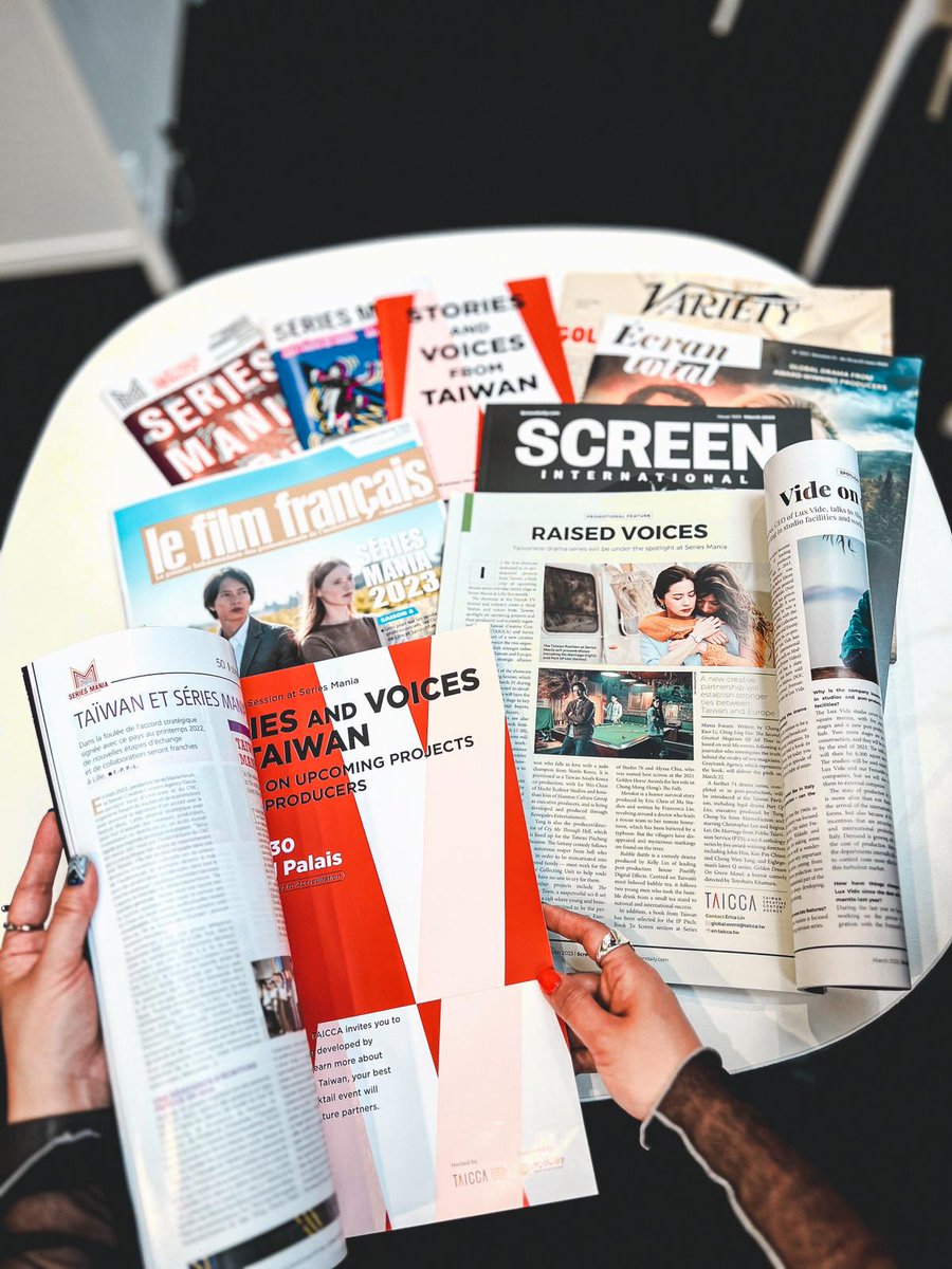 TAICCA_Official's tweet photo. #Taiwan Series is turning heads in Europe! 
Following an MOU signed with @SeriesManiaPro, TAICCA is returning with a strong Taiwan delegation: 32 companies and 73 titles presented at the industry event dedicated to the series. 
Full Lineup: https://t.co/po3RkrsMWA https://t.co/F4vuVHVefN