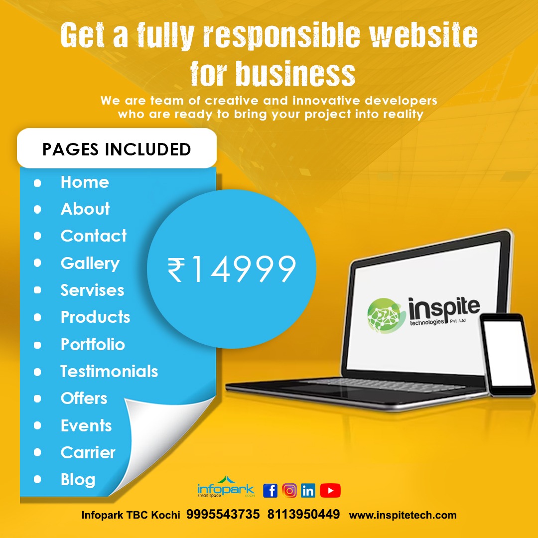 inspite15's tweet image. Get A Fully Responsible Website For Business

🔗 Visit: inspitetech.com
📧   info@inspitetech.com
📞   9995543735  |  8113950449
.
#inspite #digitalmarketing #typesofdigitalmarketing #digitalmarketingagency #digitalmarketingtips #websitedesign
