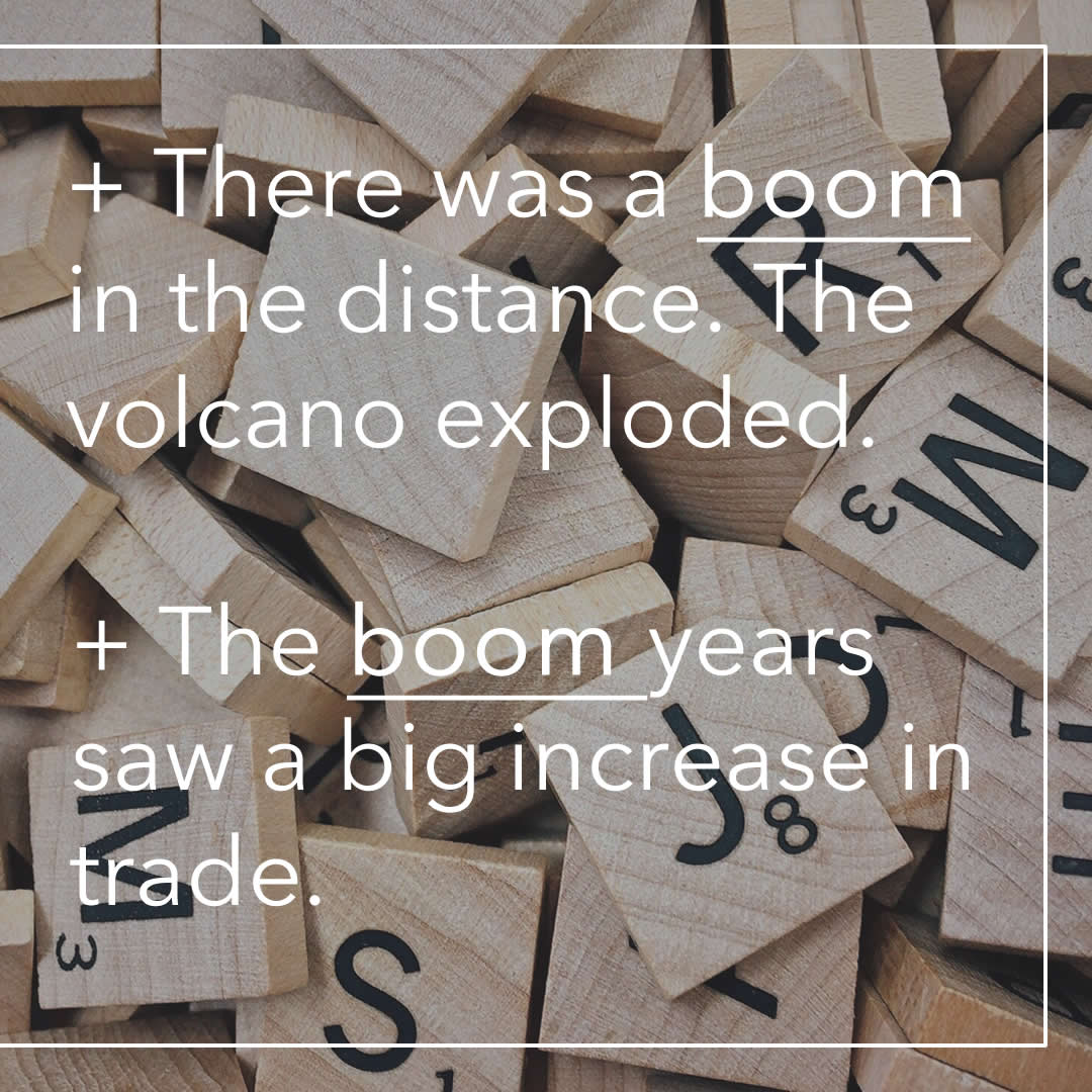 triploinc's tweet photo. 今週の #WOTW は ”boom”です. “Boom” is a noun and a verb, and it has two very different meanings. Let’s find out:
:
https://t.co/aBNiBZc0lx
:
​​#英単語 #英語学習 #英会話 #英語の勉強 #英語 #クリエイティブラーニング英会話 #新宿御苑前 #英会話スクール #eigo #learnenglish https://t.co/mQcEZmmZL2