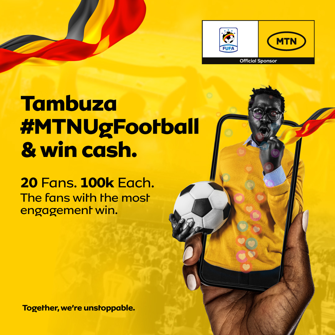 Who wants to win 100,000shs? Tambuza hashtag #MTNUgFootball as we get ready for #UGATAN. 20 fans will win. #UgCranesWeGo