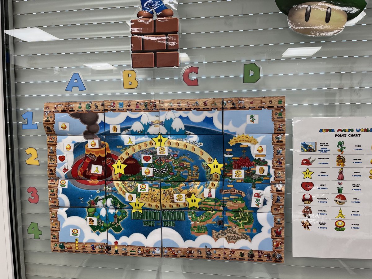 AngelaHBST's tweet image. With our points from #ClassDojo we completed our map 🎉 #SuperMarioHBST ⁦@LidiaDoval⁩ ⁦@HBSTORREJON⁩ ⁦@ClassDojoES⁩