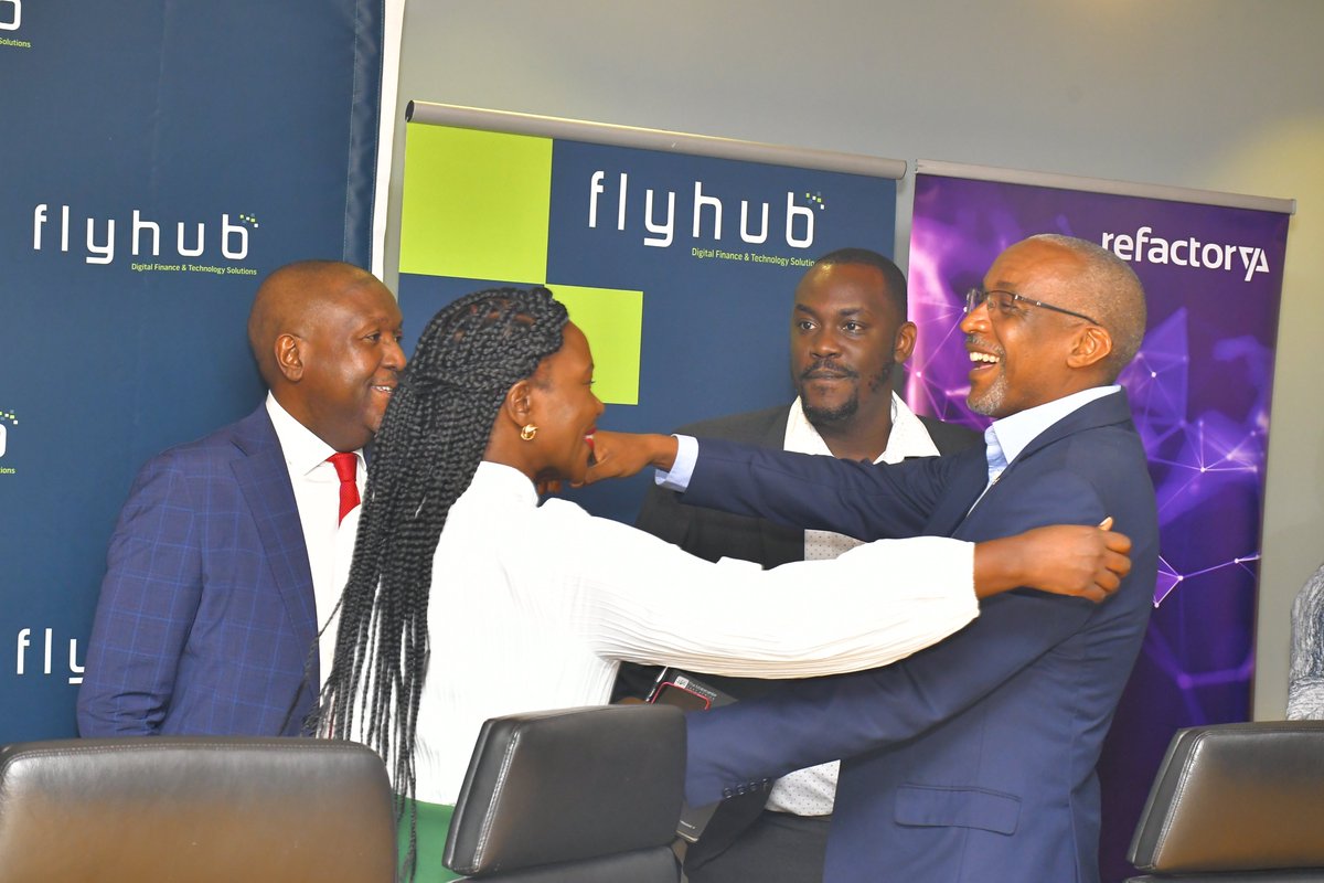 stanbicug's tweet photo. HAPPENING NOW: Stanbic Uganda Holdings Limited (SUHL), through its Fintech subsidiary #FlyHub, has announced a five-year partnership with @refactory_ug - a training academy that offers alternative industry-led skilling services for the technology sector.
#FlyhubXrefactory https://t.co/BueKTQQqQa