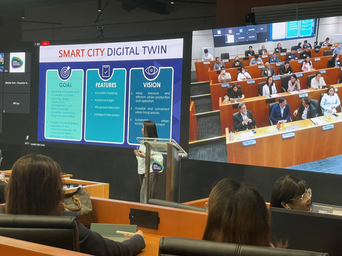Happening now: Baguio City Planning and Sustainability Officer Arch Donna Tabangin at the Liveable Cities Lab on Data Analytics and Ai for Intelligent Cities.