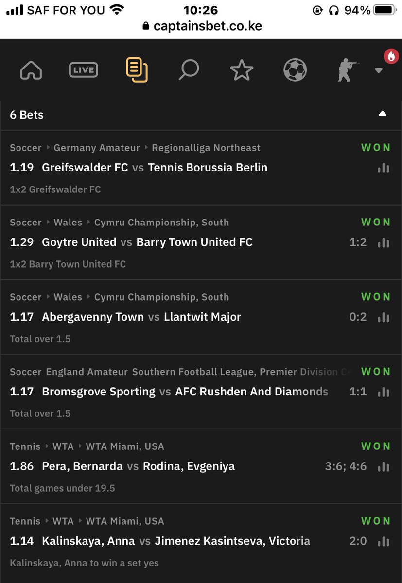BetInvestor001's tweet photo. 13K on #Capatinsbet🟢🔥💯
#Congratulations all who placed. 

#instantBonus , Free stake,No tax

Reister here:👇🏼
🇰🇪 https://t.co/dZubhXu4fq
🇳🇬 https://t.co/xuy17y7DyB https://t.co/Zqf3IfPu29