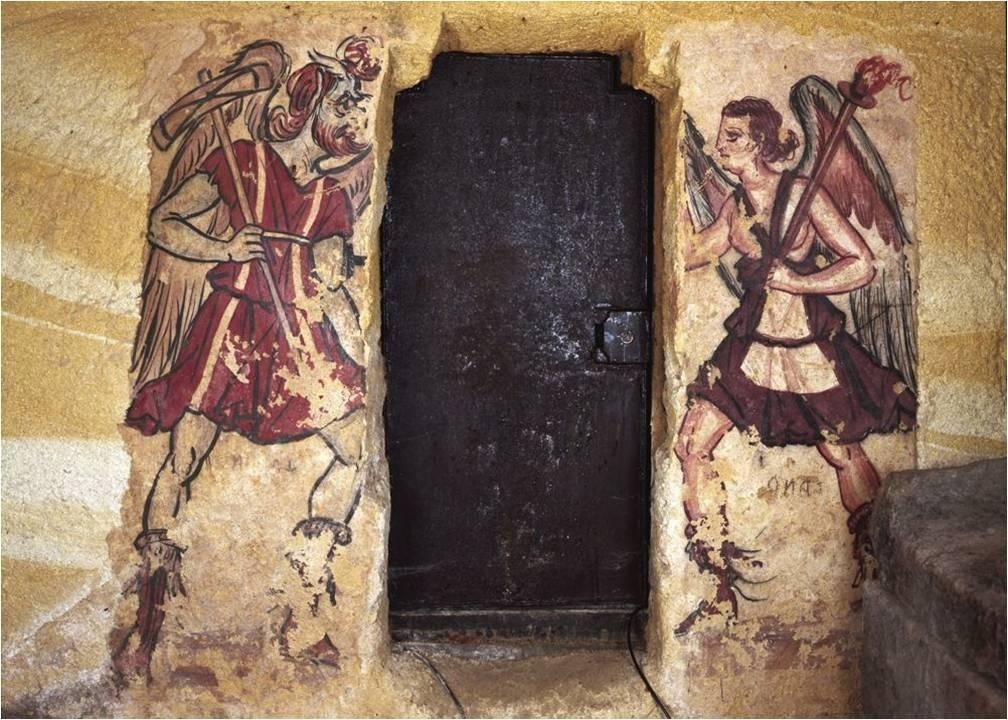 Charun and Vanth from the Tomb of the Anina Family. 300 BCE; Etruscan.

archaeopassion.tumblr.com/post/120789433…