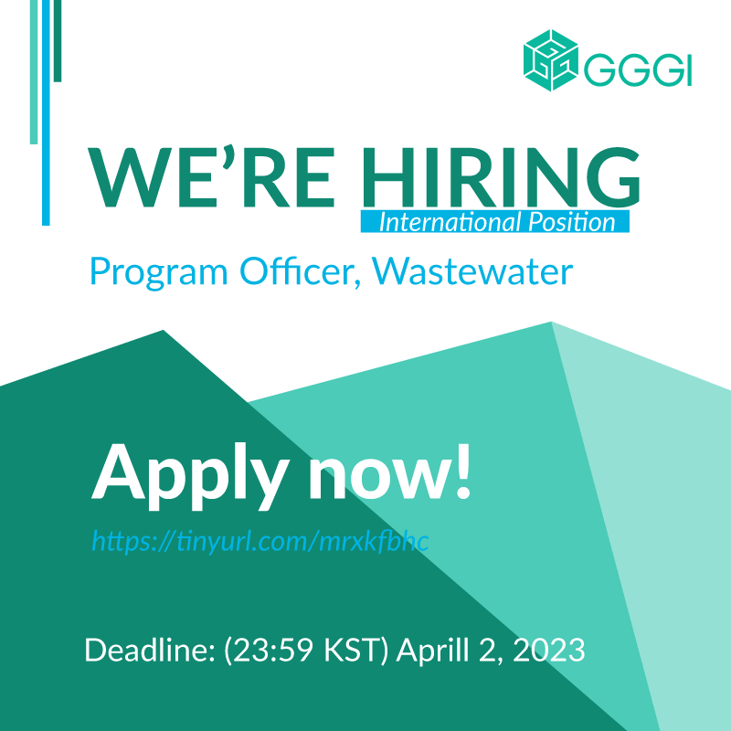 Global Green Growth Institute Lao PDR is looking for a new Program Officer, Wastewater. 
*International position

Please find the details in the link below and apply no later than April 2, 2023!
careers.gggi.org/vacancy/progra…