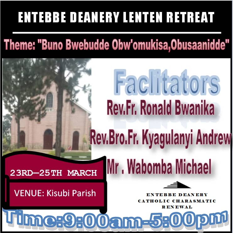 SabMedicalUG's tweet photo. Entebbe Deanery Lenten Retreat https://t.co/B3S53XREv7
