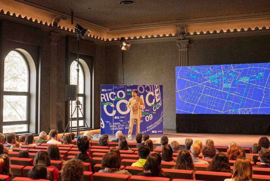 jpenaibanez's tweet photo. Ya disponible en la web todo el programa de @concentricofest:  https://t.co/PNMkDx1oyd 

Gracias a todas las personas que os habéis sumado a la presentación de #Concéntrico09

Nos vemos en las calles del 27 de abril al 2 de mayo en #Logroño por toda la ciudad!

📸 Javier Antón https://t.co/zRyyoODWX4
